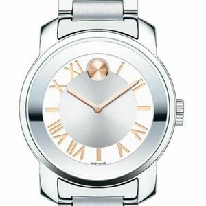 Movado Bold Luxe Swiss Watch Silver Dial